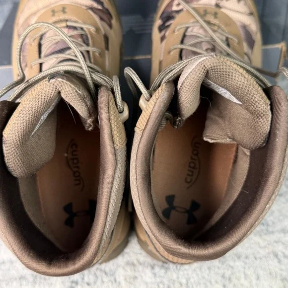Under Armour Valsetz RTS 1.5 Tactical Boots Mens 12 Camo Brown 3021034-900 - Picture 7 of 9